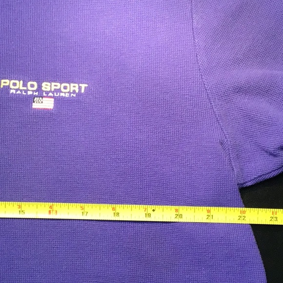 🔅SALE🔅Vintage Ralph Lauren Polo Sport shirt, purple, medium. - Picture 7 of 8